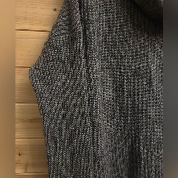 Eileen Fisher Size Medium Yam Wool Blend Funnel Cowlneck Boxy Sweater - Picture 3 of 11